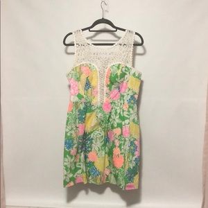 Lilly Pulitzer floral low back sundress.